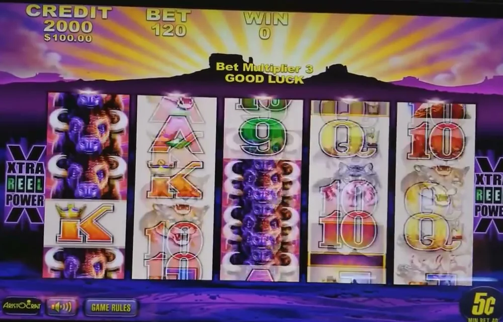 Buffalo pokie reels with Xtra Reel Power